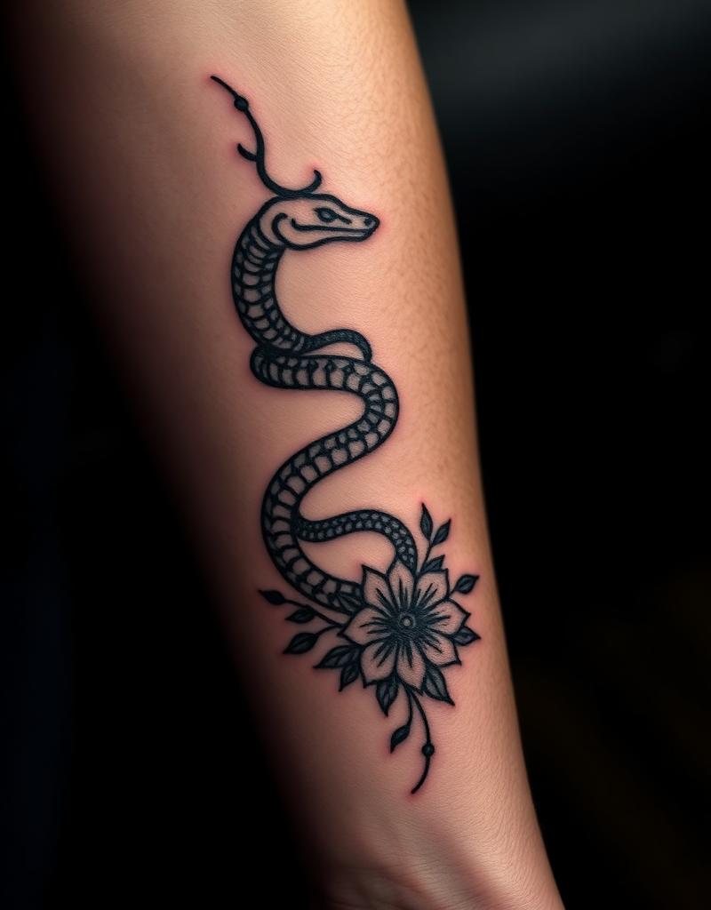 Fine line tattoo